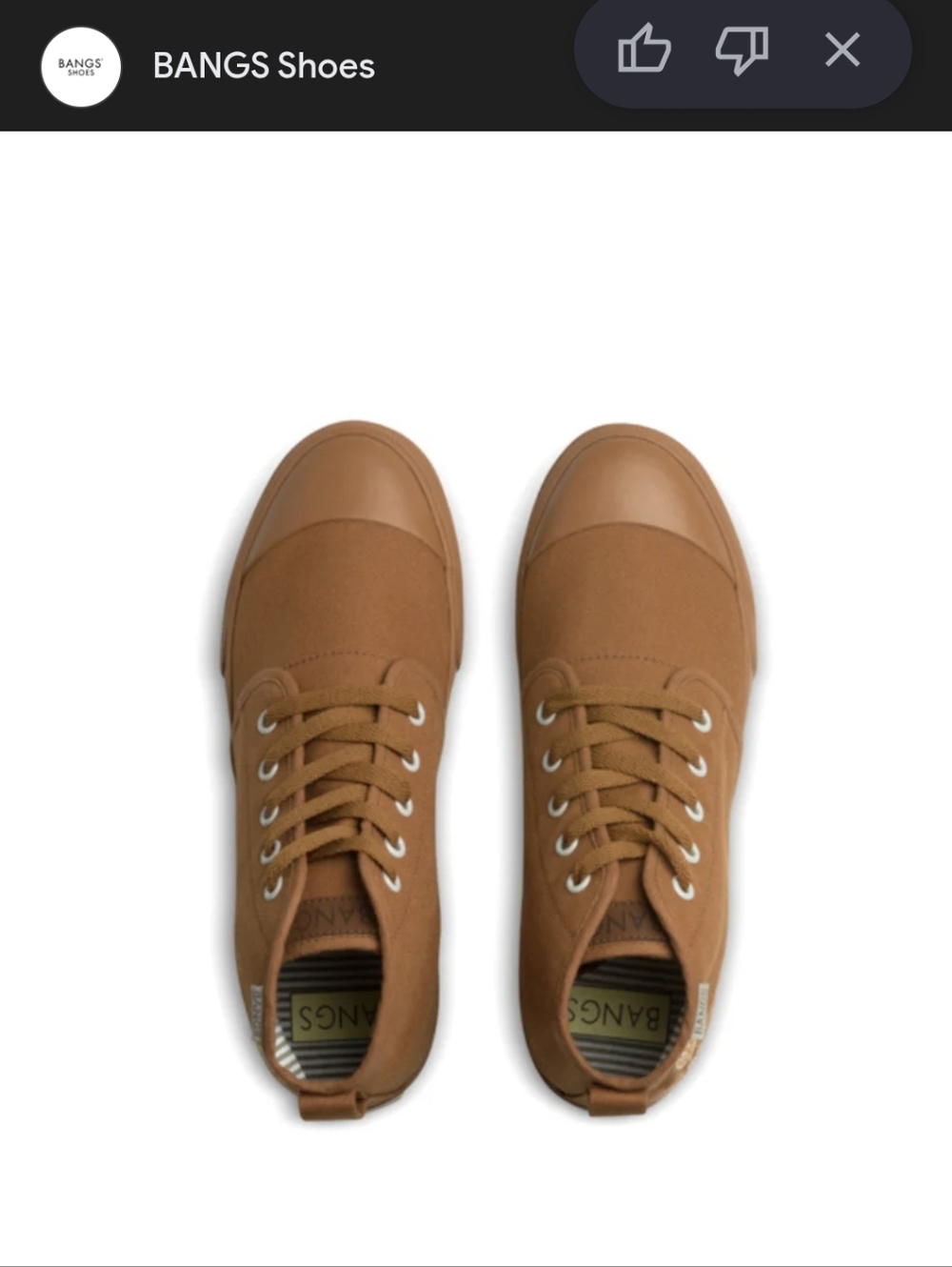 Bangs Sahara Sand Low Top Unisex M 6.5 W 8